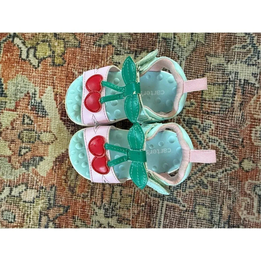 Carter’s Cherry Sandals - Baby Girl size 3.5 / 4